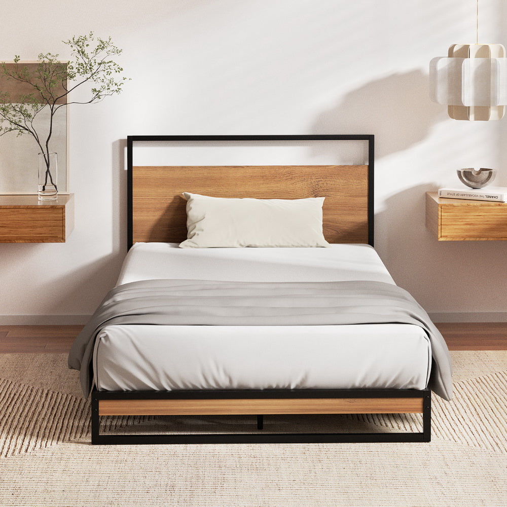 Dane Metal Bed Frame & Mattress Set — Single