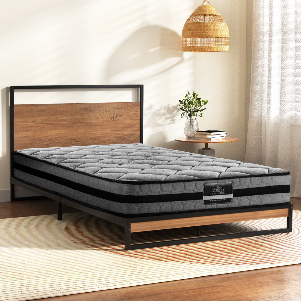 Dane Metal Bed Frame & Mattress Set — Single