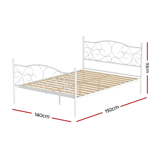 Groa Metal Bed Frame — Double