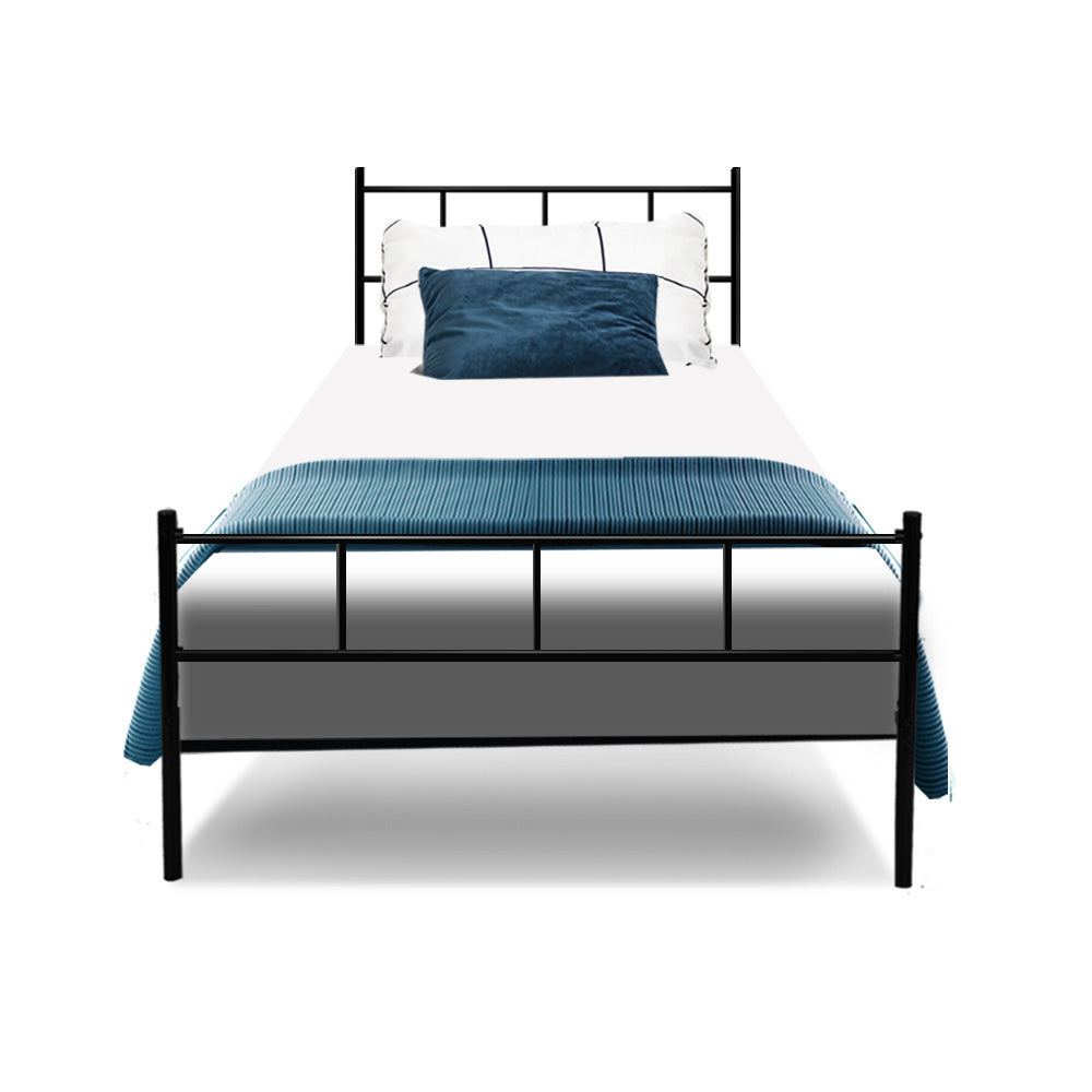 Sol Sleek Metal Bed Frame — Single