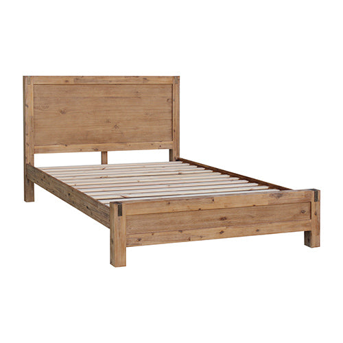 Nowra Acacia Timber Bed Frame — Single, Oak