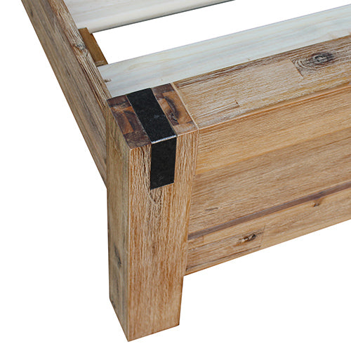 Nowra Acacia Timber Bed Frame — Single, Oak