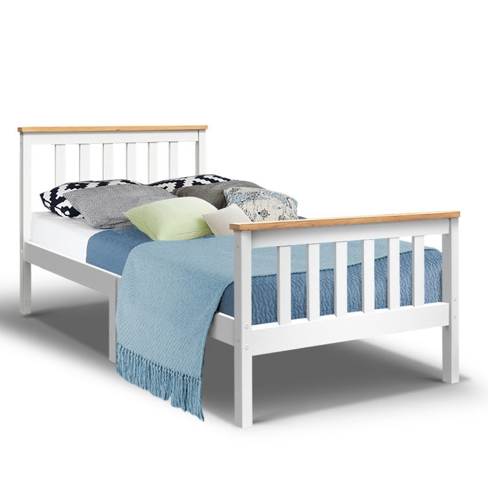 Pony Timber Bed Frame — Single, White