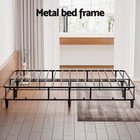 Artiss Bed Frame King Size Metal Grey MASON