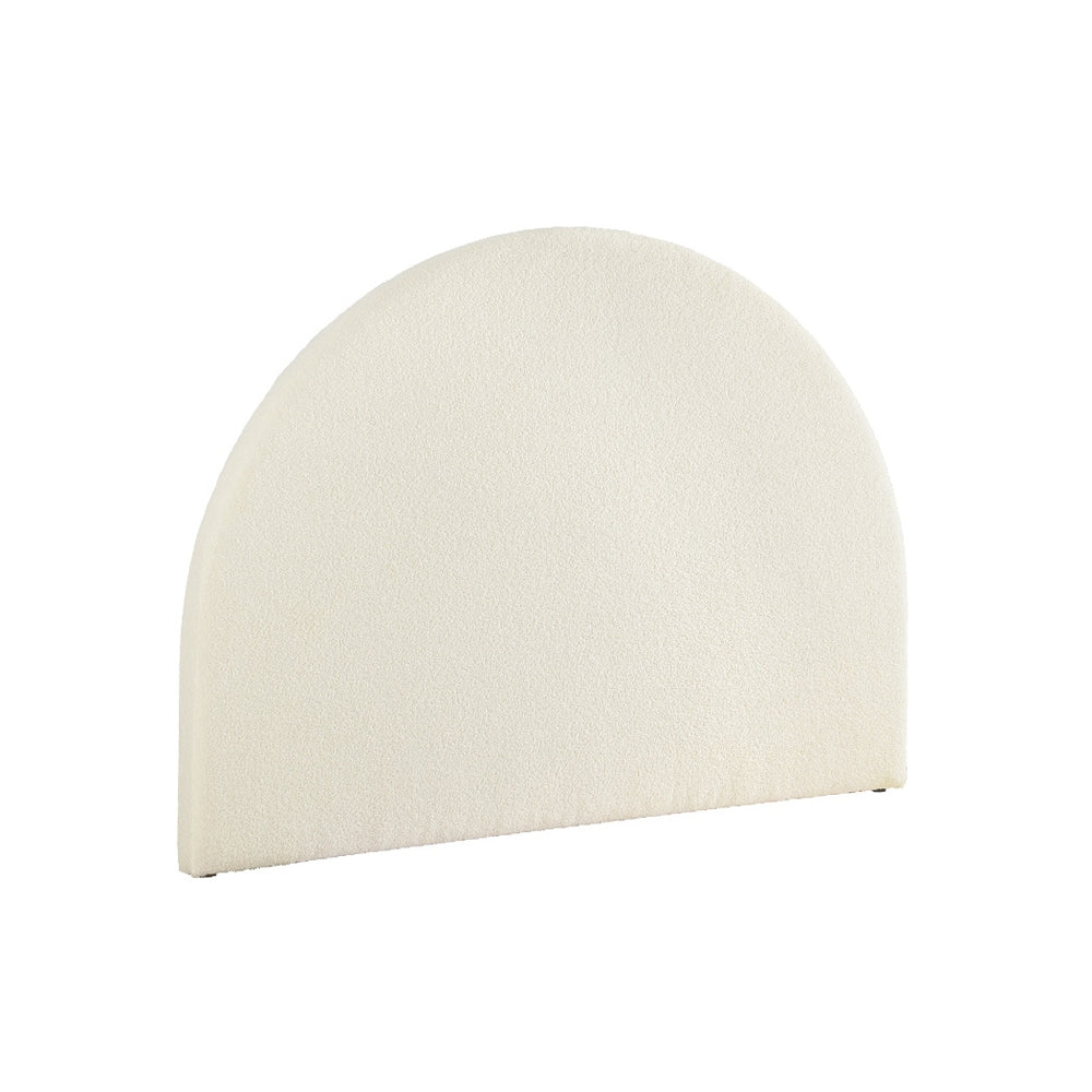Grei Arch Boucle Headboard — Double, White