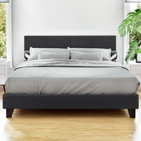 Neo Metal Bed Frame — Double, Charcoal