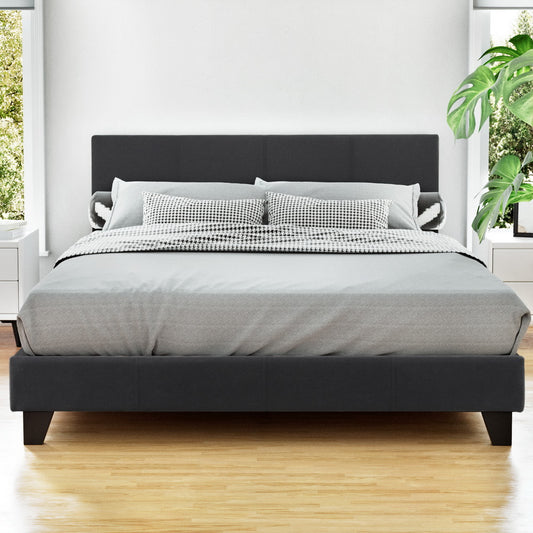 Neo Metal Bed Frame — Double, Charcoal