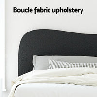 Dara Boucle Upholstered Bed Frame — Double
