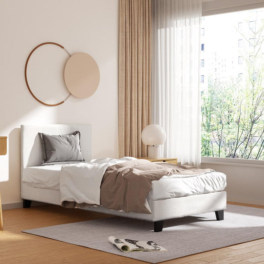 Neo Boucle Upholstered Bed Frame — Single
