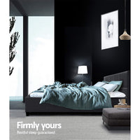 Tino Metal Bed Frame — Double, Charcoal