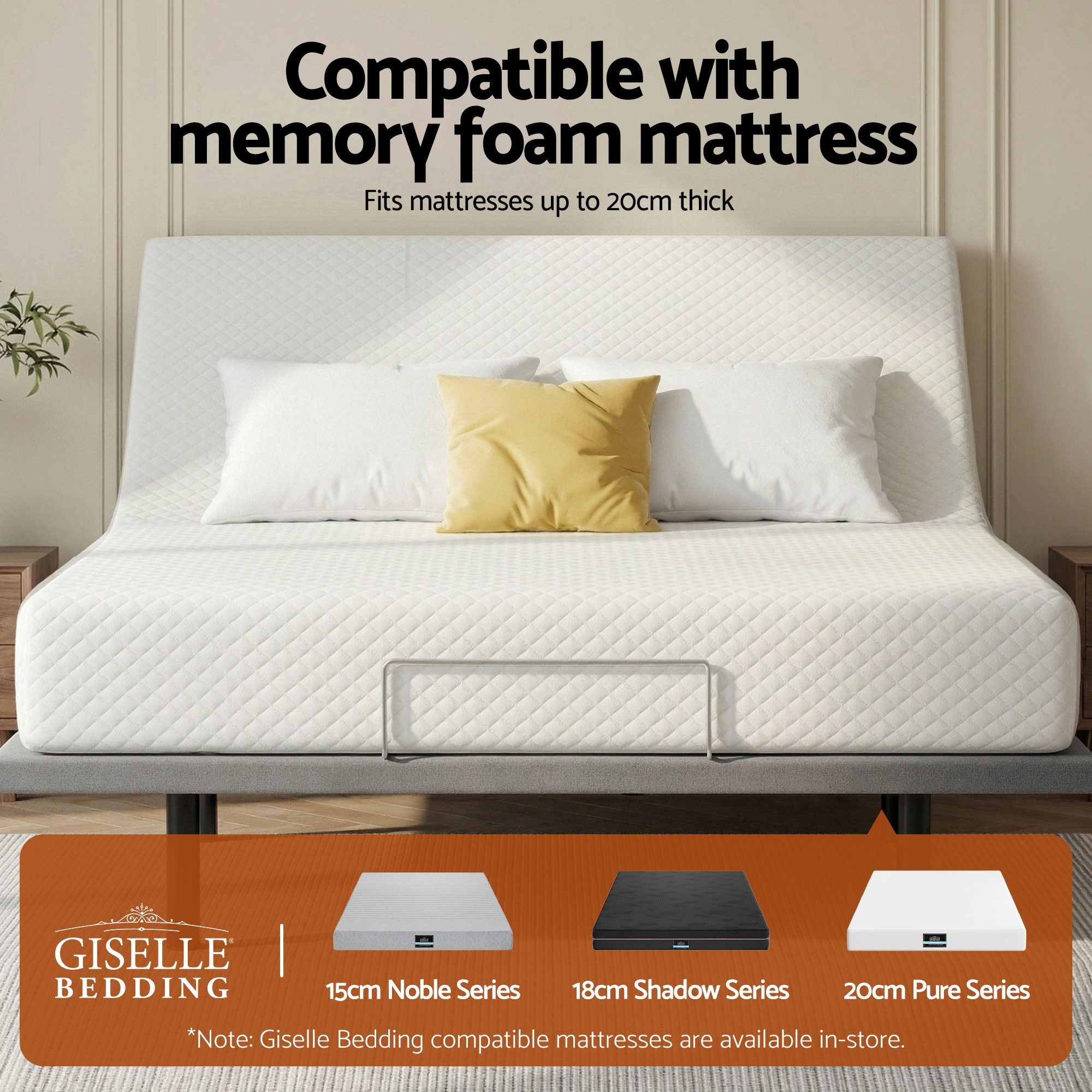 Artiss Electric Adjustable Bed Frame — Double, Zero Gravity with Wireless Remote