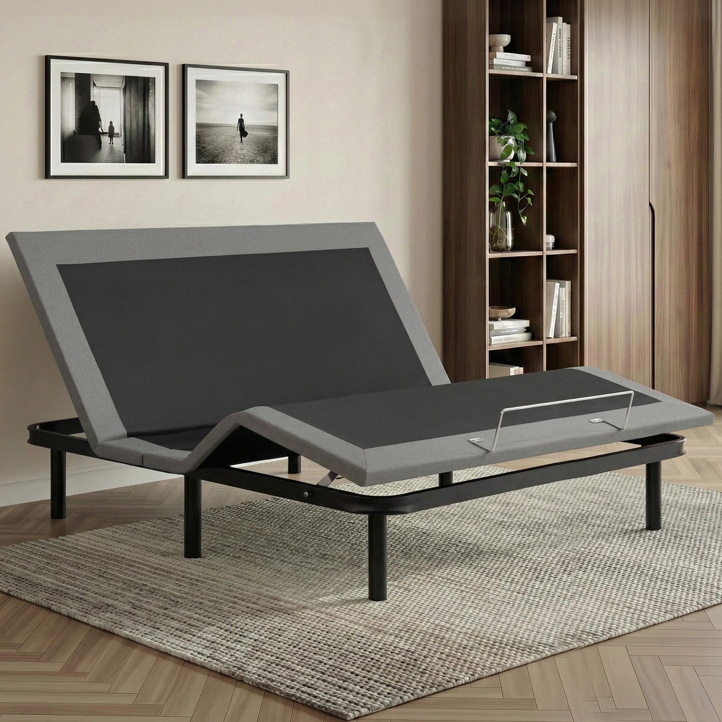Artiss Electric Adjustable Bed Frame — King, Zero Gravity with Wireless Remote