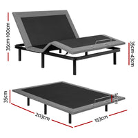 Artiss Electric Adjustable Bed Frame — Queen, Zero Gravity with Wireless Remote