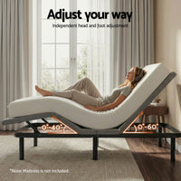 Artiss Electric Adjustable Bed Frame — Queen, Zero Gravity with Wireless Remote
