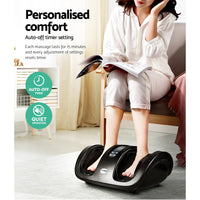 Livemor Foot Massager Shiatsu Massagers Electric Roller Kneading Leg Black