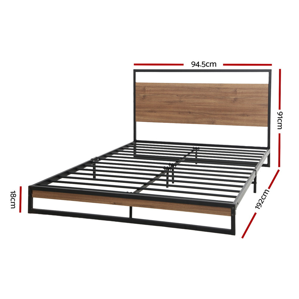 Dane Metal Bed Frame — Single