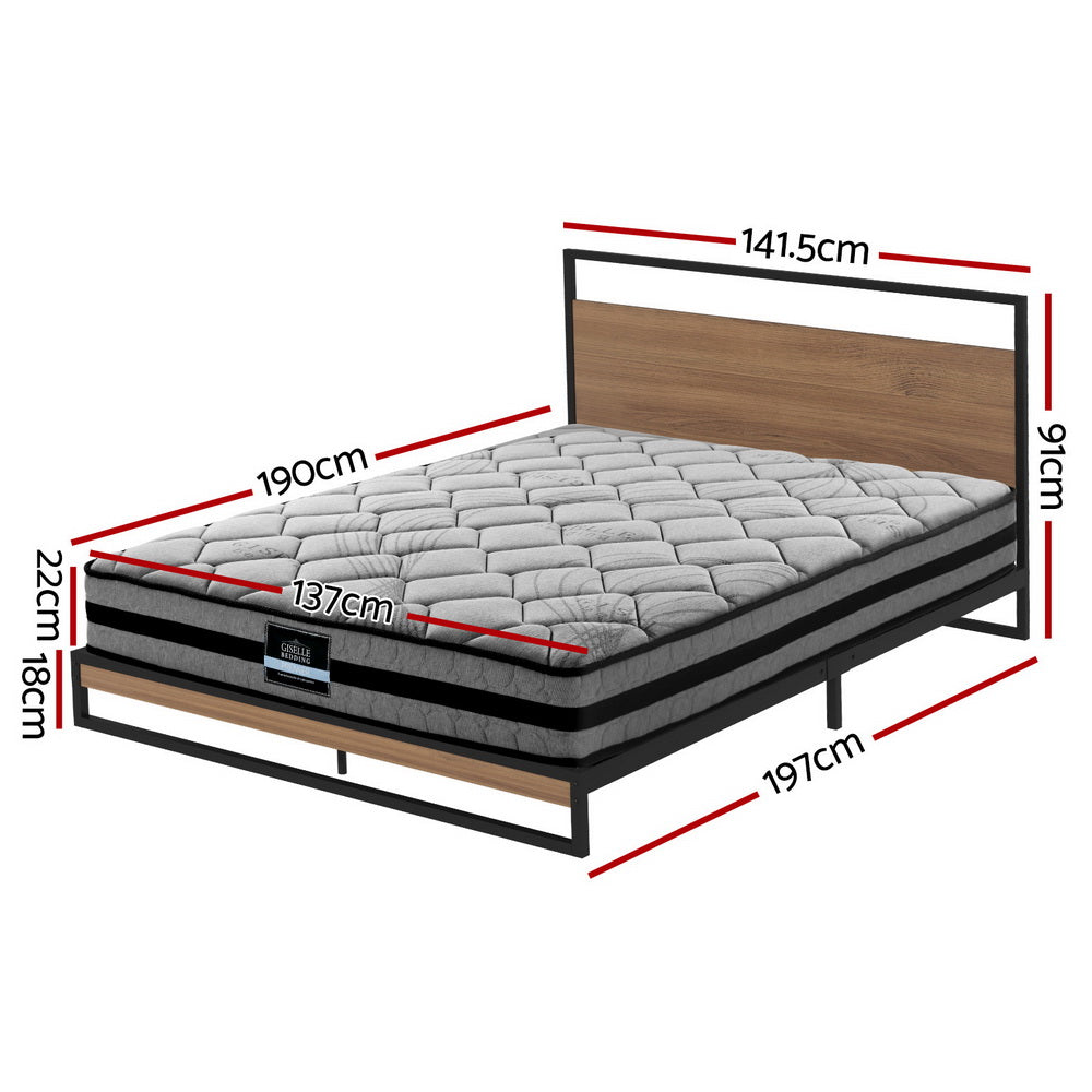Artiss Dane Metal Bed Frame — Double Size Platform Base