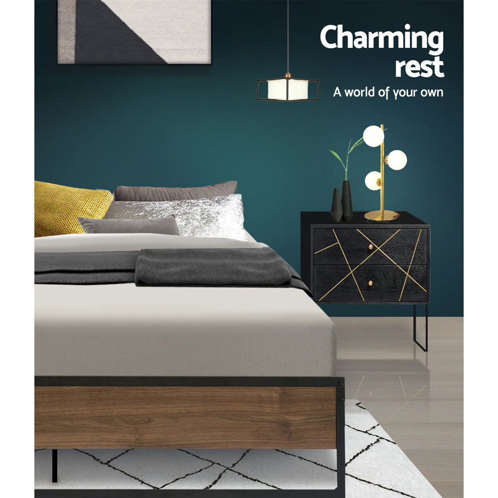 Oslo Metal Bed Frame — Double