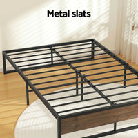 Oslo Metal Bed Frame with Storage Drawers — Double