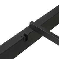 Artiss Paula Rustic Metal Bed Frame — Double Platform Base, Black