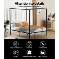 Pochy Metal Bed Frame — Double