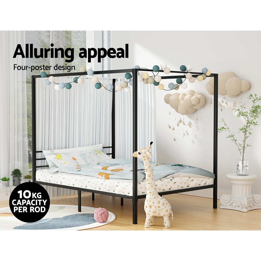 Pochy Metal Bed Frame — Double