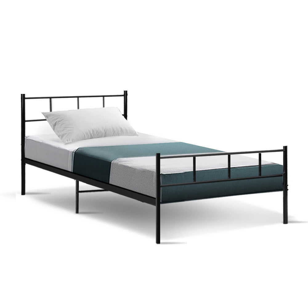 Sol Sleek Metal Bed Frame — Single