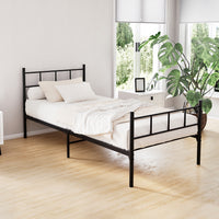 Sol Sleek Metal Bed Frame — Single