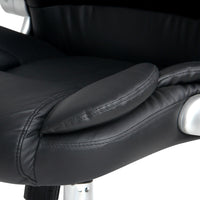 Artiss 8-Point Massage Office Chair — PU Leather Black