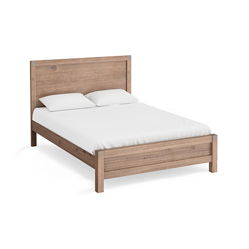 Nowra Acacia Timber Bed Frame — Single, Oak