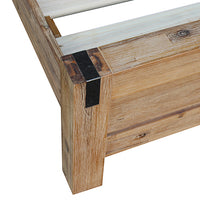 Nowra Acacia Timber Bed Frame — Single, Oak