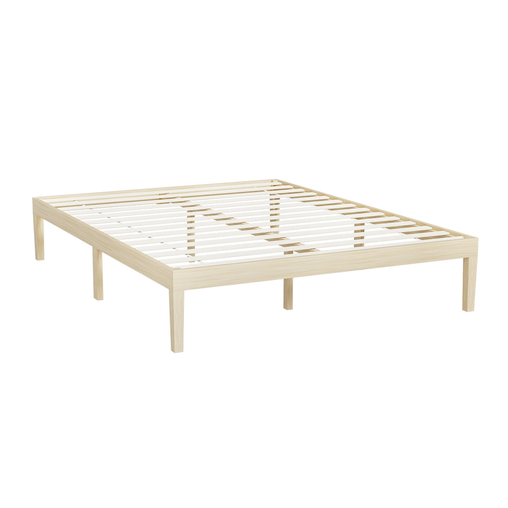 Bruno Pine Timber Bed Frame — Double