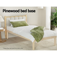 Bruno Timber Pine Bed Frame — Single