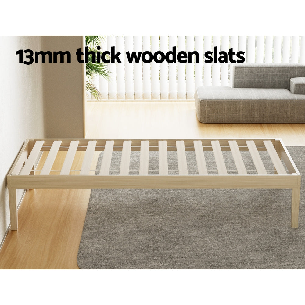 Bruno Timber Pine Bed Frame — Single