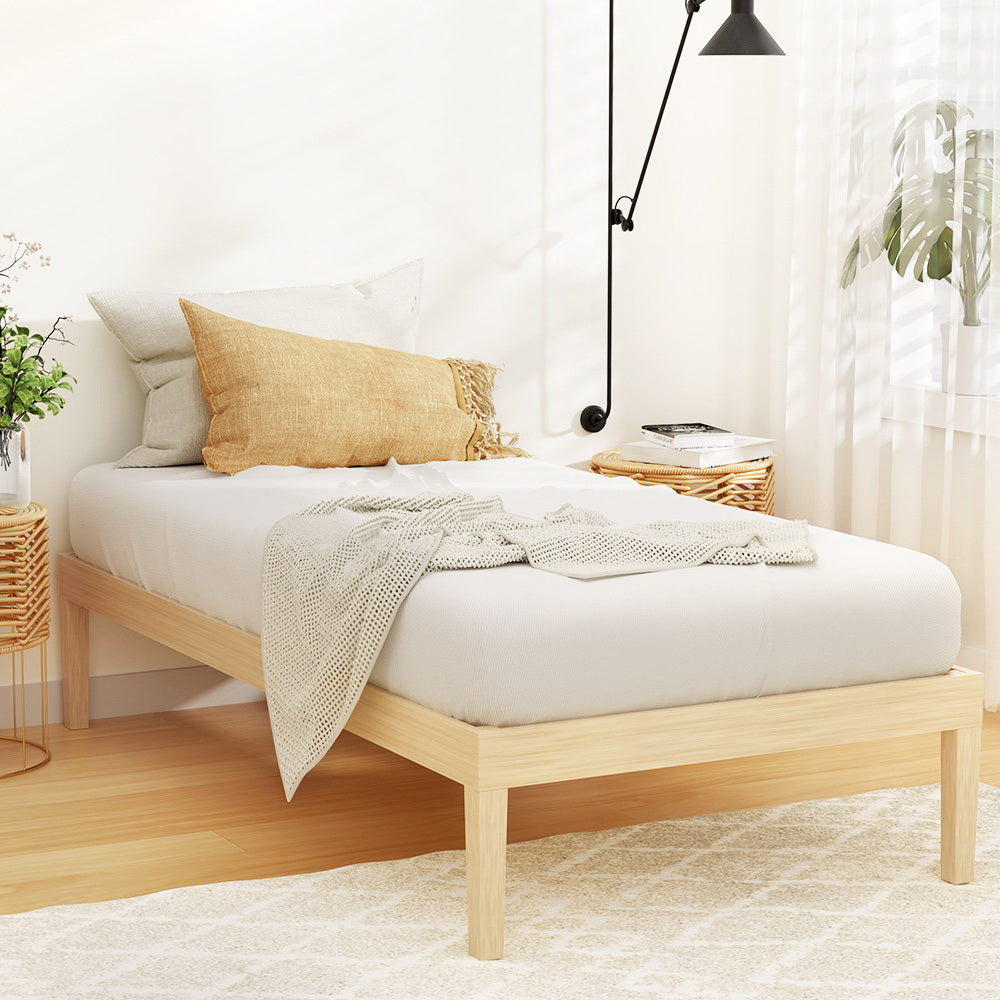Bruno Timber Pine Bed Frame — Single