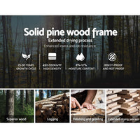 Lexi Pine Bed Frame — Single, White