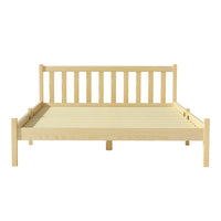 Sofie Oak Timber Bed Frame — Double