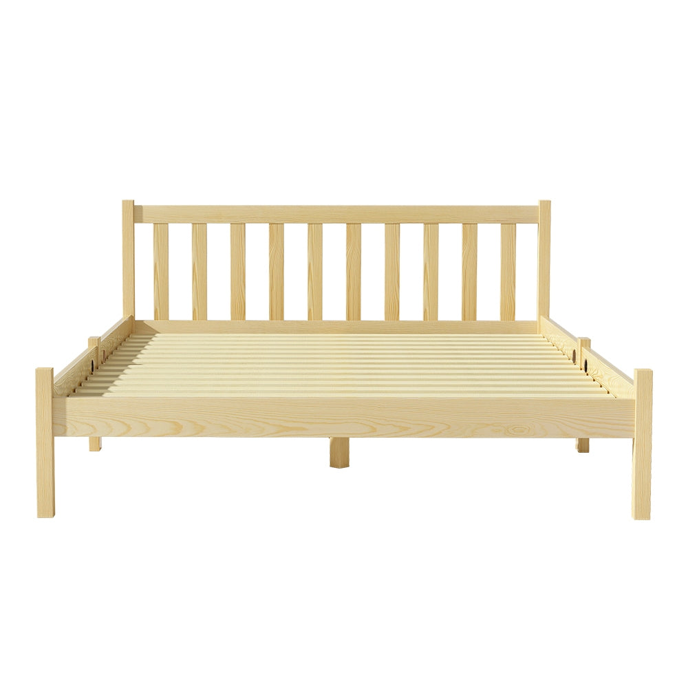 Sofie Oak Timber Bed Frame — Double