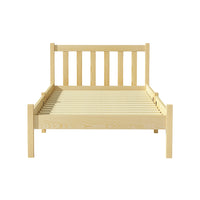 Sofie Oak Timber Bed Frame — Single