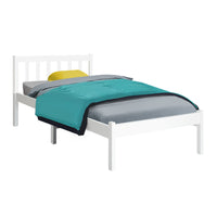 Sofie Timber Bed Frame — Single, White