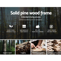 Sofie Timber Bed Frame — Single, White