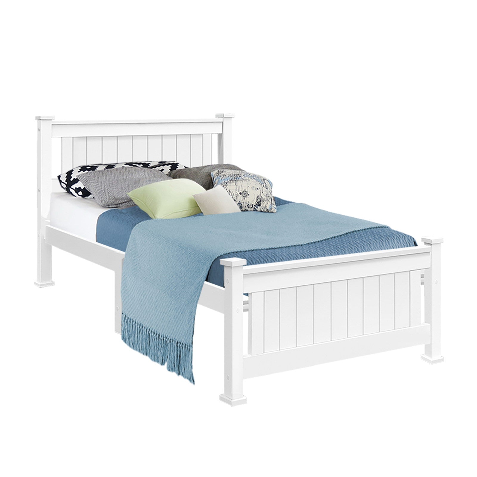 Rio Timber Bed Frame — Single, White