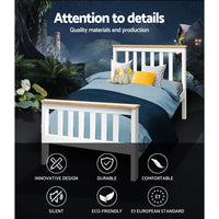 Pony Timber Bed Frame — Single, White