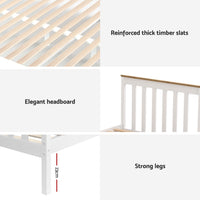 Pony Wooden Storage Bed Frame — Single, White