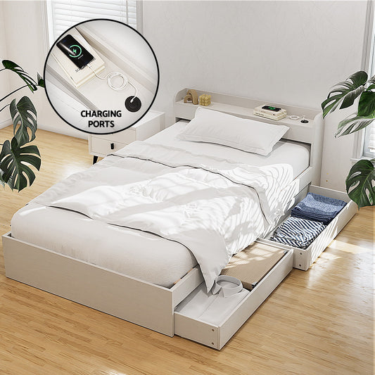 Aura Smart Storage Bed Frame — Single