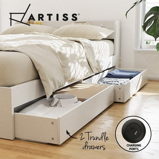 Aura Smart Storage Bed Frame — Single