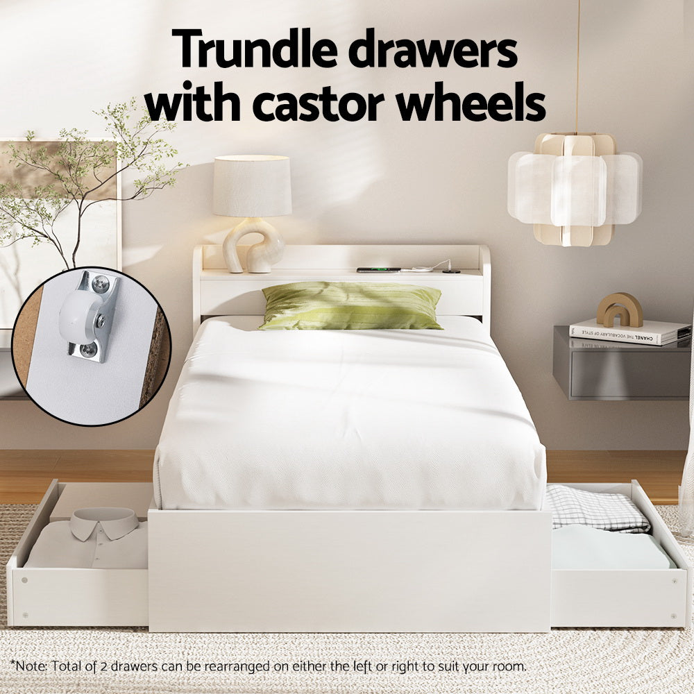 Aura Smart Storage Bed Frame — Single