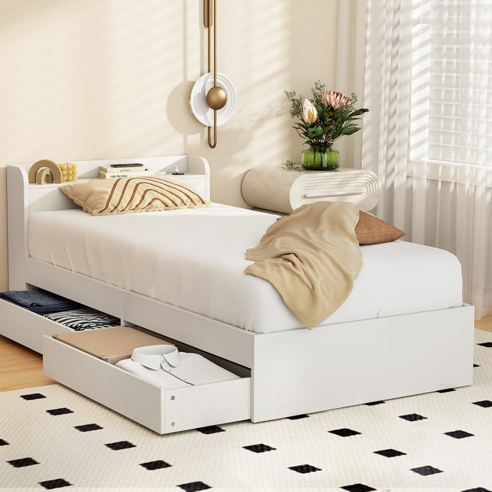 Aura Smart Storage Bed Frame — Single