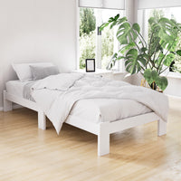 Jade Pine Bed Frame — Single, White