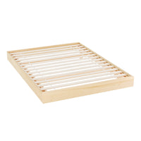 Artiss Odin Floating Timber Bed Frame — Double Platform Base, Wood